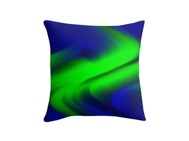 Throw Pillows &amp; Throw Pillow Cases-DREAM PATH Throw Pillows &amp; Throw Pillow Cases-Blues &amp; Greens-from COLORADDICTED.COM-