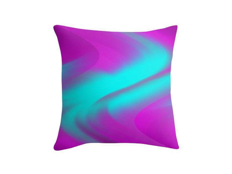 Throw Pillows &amp; Throw Pillow Cases-DREAM PATH Throw Pillows &amp; Throw Pillow Cases-Purples &amp; Turquoises-from COLORADDICTED.COM-