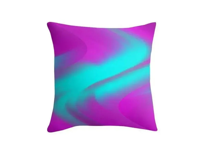Throw Pillows & Throw Pillow Cases-DREAM PATH Throw Pillows & Throw Pillow Cases-Purples & Turquoises-from COLORADDICTED.COM-