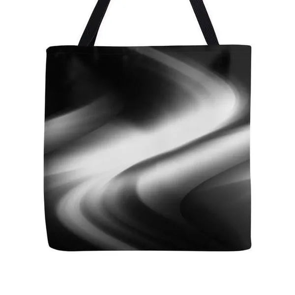 Tote Bags-DREAM PATH Tote Bags-Black & Grays-from COLORADDICTED.COM-