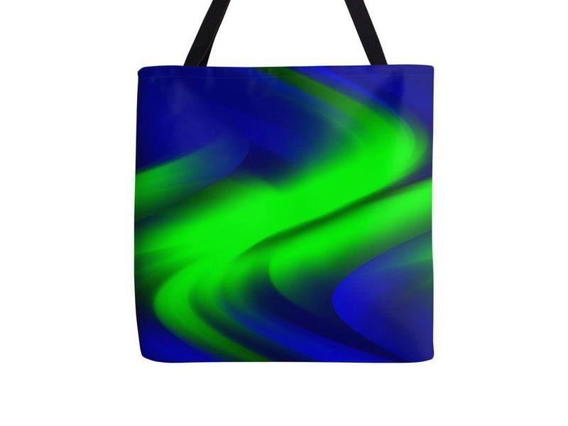 Tote Bags-DREAM PATH Tote Bags-Blues &amp; Greens-from COLORADDICTED.COM-