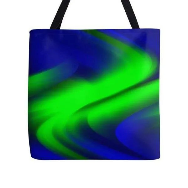 Tote Bags-DREAM PATH Tote Bags-Blues & Greens-from COLORADDICTED.COM-