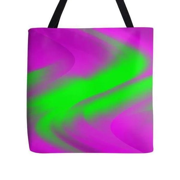 Tote Bags-DREAM PATH Tote Bags-Purples & Greens-from COLORADDICTED.COM-