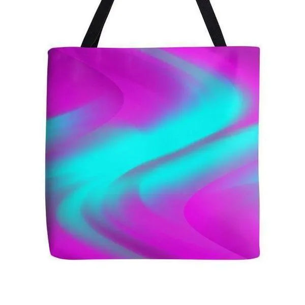 Tote Bags-DREAM PATH Tote Bags-Purples & Turquoises-from COLORADDICTED.COM-