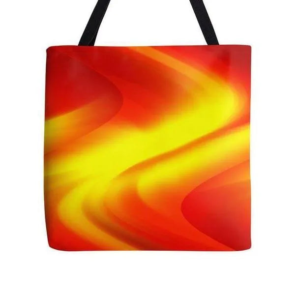 Tote Bags-DREAM PATH Tote Bags-Reds & Oranges & Yellows-from COLORADDICTED.COM-