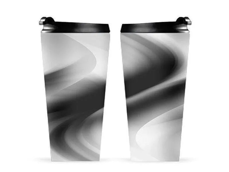 Travel Mugs-DREAM PATH Travel Mugs-Black & Grays & White-from COLORADDICTED.COM-