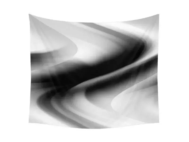 Wall Tapestries-DREAM PATH Wall Tapestries-Black & Grays & White-from COLORADDICTED.COM-
