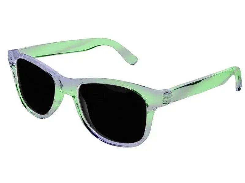 Wayfarer Sunglasses-DREAM PATH Wayfarer Sunglasses (transparent background)-Blues & Greens-from COLORADDICTED.COM-