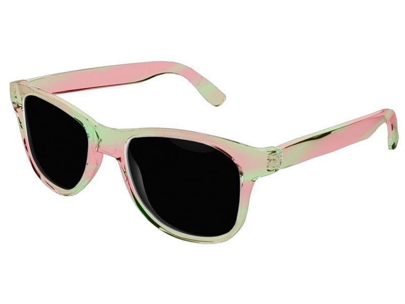 Wayfarer Sunglasses-DREAM PATH Wayfarer Sunglasses (transparent background)-Greens &amp; Reds-from COLORADDICTED.COM-