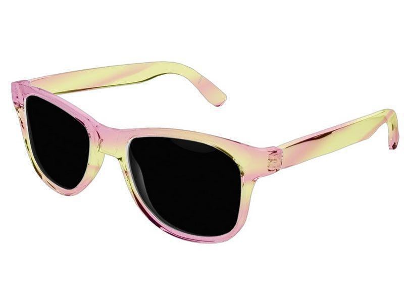 Wayfarer Sunglasses-DREAM PATH Wayfarer Sunglasses (transparent background)-Reds, Oranges, Fuchsias, Purples &amp; Yellows-from COLORADDICTED.COM-