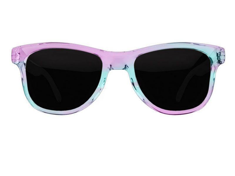 Wayfarer Sunglasses-DREAM PATH Wayfarer Sunglasses (transparent background)-Purples & Turquoises-from COLORADDICTED.COM-
