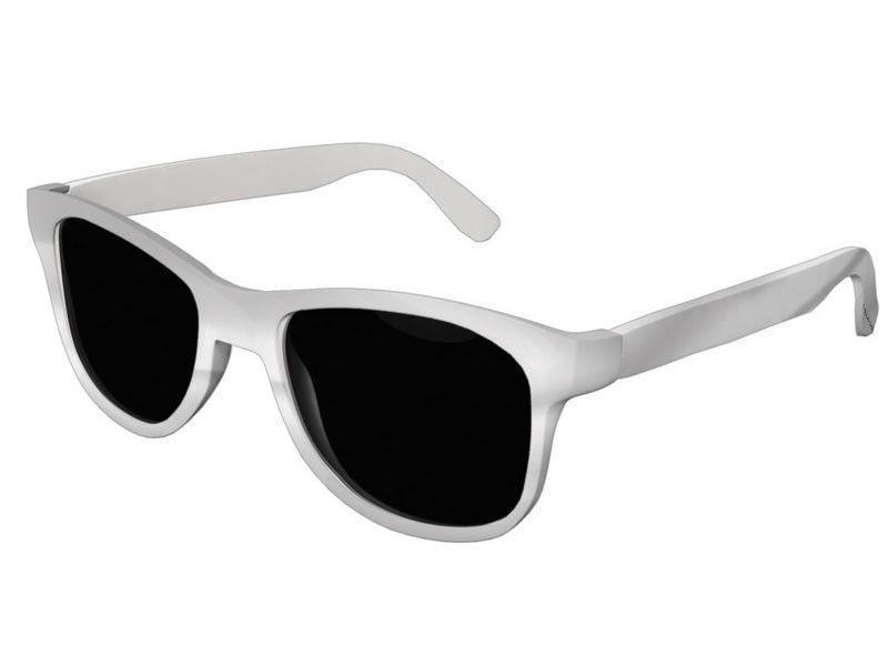 Wayfarer Sunglasses-DREAM PATH Wayfarer Sunglasses (white background)-Grays &amp; White-from COLORADDICTED.COM-