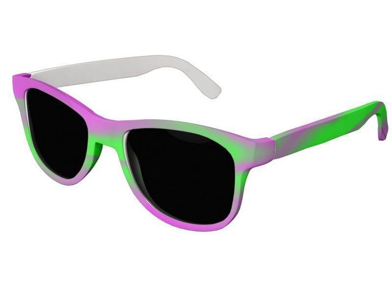 Wayfarer Sunglasses-DREAM PATH Wayfarer Sunglasses (white background)-Purples &amp; Greens-from COLORADDICTED.COM-