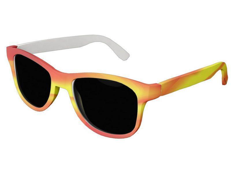 Wayfarer Sunglasses-DREAM PATH Wayfarer Sunglasses (white background)-Reds, Oranges &amp; Yellows-from COLORADDICTED.COM-