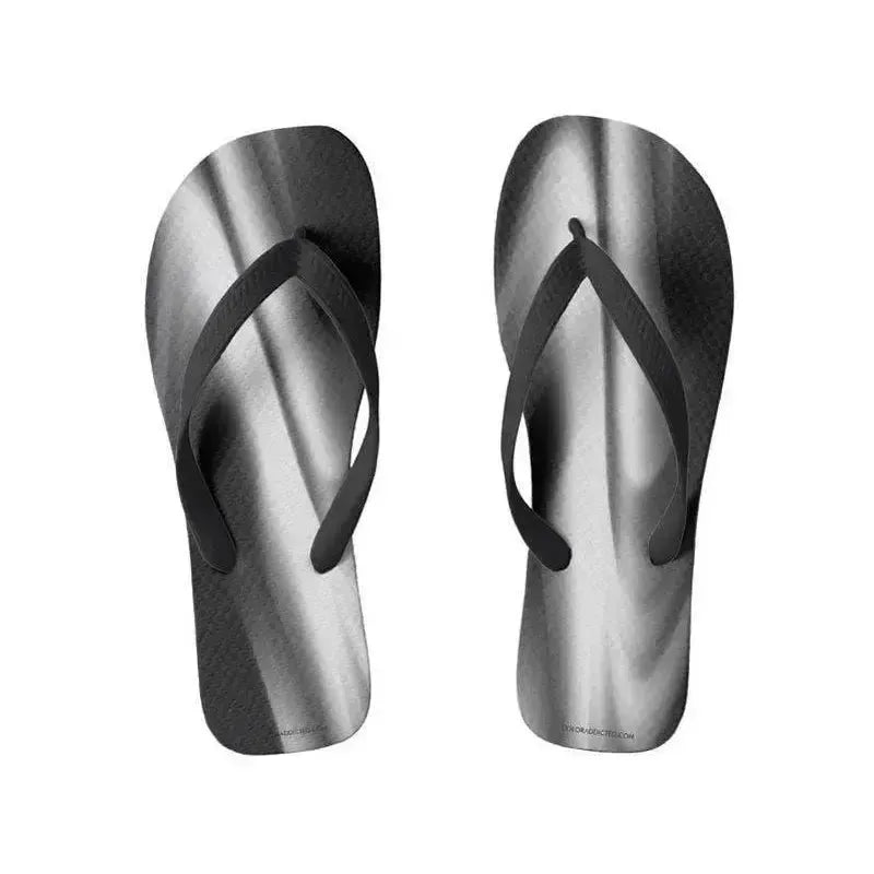 Flip Flops-DREAM PATH Wide-Strap Flip Flops-Black & Grays-from COLORADDICTED.COM-