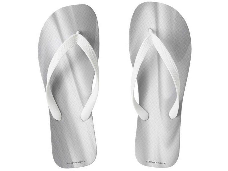 Flip Flops-DREAM PATH Wide-Strap Flip Flops-Grays &amp; White-from COLORADDICTED.COM-