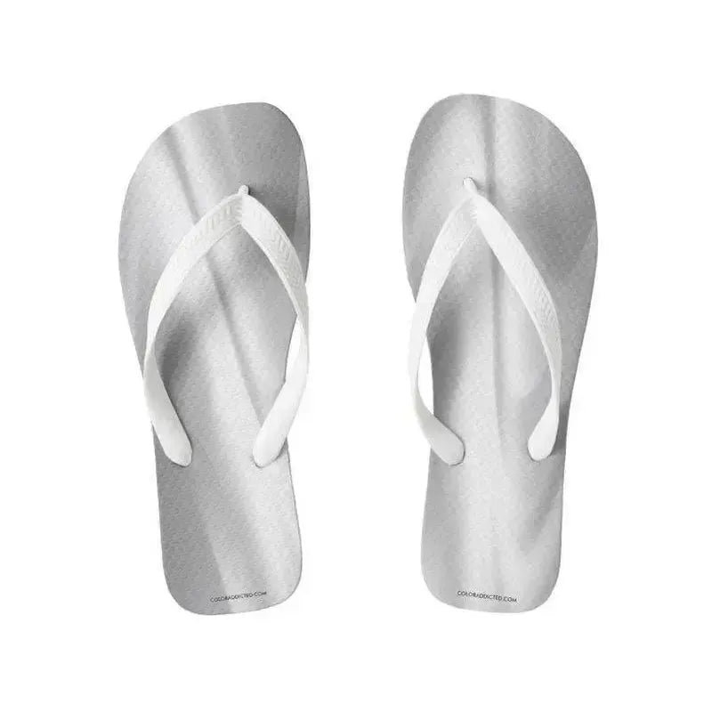 Flip Flops-DREAM PATH Wide-Strap Flip Flops-Grays & White-from COLORADDICTED.COM-