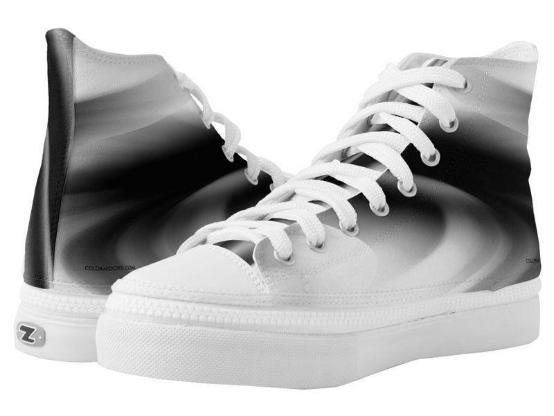 ZipZ High-Top Sneakers-DREAM PATH ZipZ High-Top Sneakers-Black &amp; Grays &amp; White-from COLORADDICTED.COM-