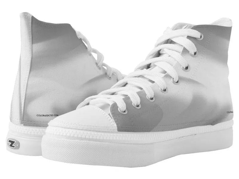 ZipZ High-Top Sneakers-DREAM PATH ZipZ High-Top Sneakers-Grays &amp; White-from COLORADDICTED.COM-