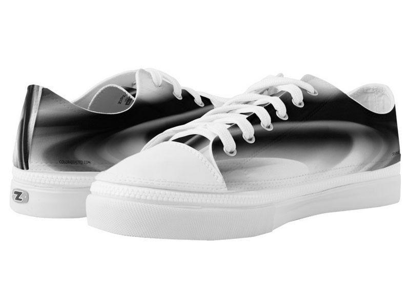 ZipZ Low-Top Sneakers-DREAM PATH ZipZ Low-Top Sneakers-Black &amp; Grays &amp; White-from COLORADDICTED.COM-