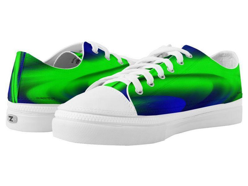 ZipZ Low-Top Sneakers-DREAM PATH ZipZ Low-Top Sneakers-Blues &amp; Greens-from COLORADDICTED.COM-
