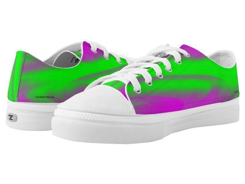 ZipZ Low-Top Sneakers-DREAM PATH ZipZ Low-Top Sneakers-Purples &amp; Greens-from COLORADDICTED.COM-