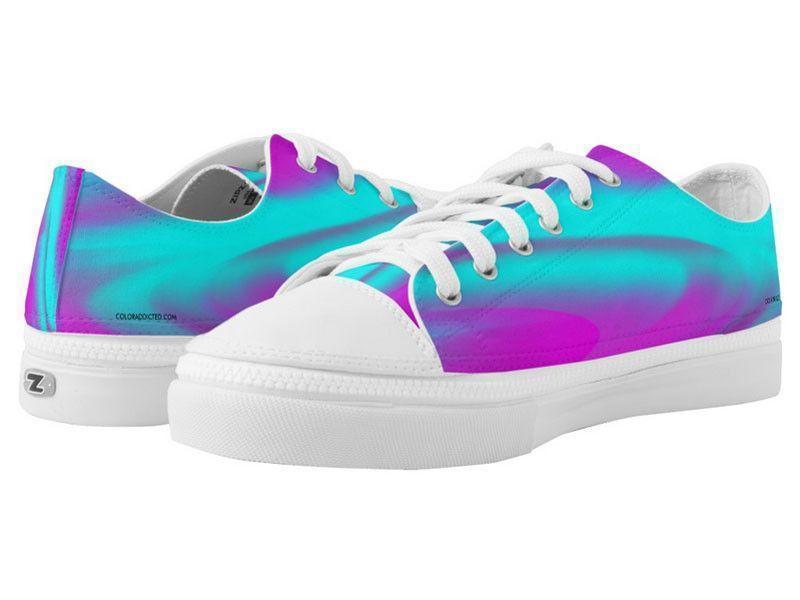 ZipZ Low-Top Sneakers-DREAM PATH ZipZ Low-Top Sneakers-Purples &amp; Turquoises-from COLORADDICTED.COM-