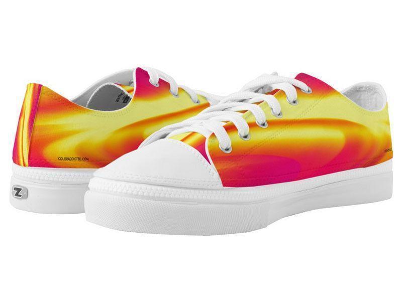 ZipZ Low-Top Sneakers-DREAM PATH ZipZ Low-Top Sneakers-Reds &amp; Oranges &amp; Fuchsias &amp; Purples &amp; Yellows-from COLORADDICTED.COM-
