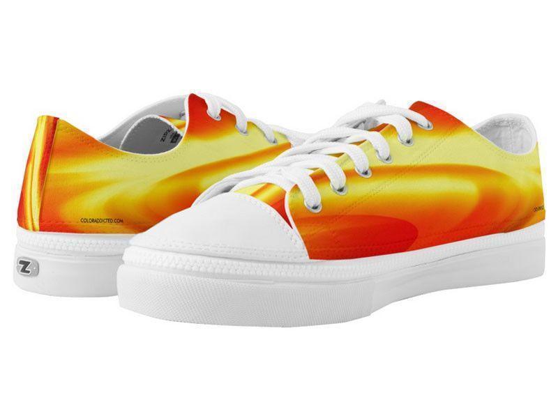 ZipZ Low-Top Sneakers-DREAM PATH ZipZ Low-Top Sneakers-Reds &amp; Oranges &amp; Yellows-from COLORADDICTED.COM-