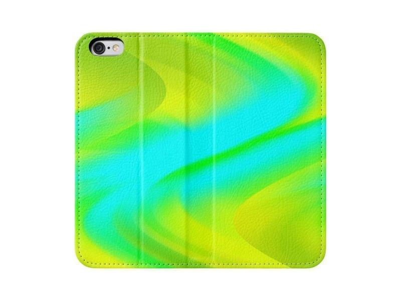 iPhone Wallets-DREAM PATH iPhone Wallets-Greens &amp; Yellows &amp; Light Blues-from COLORADDICTED.COM-