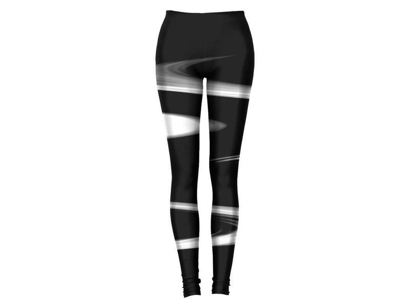 Leggings-MORE WAVY #1 Leggings-Black &amp; White-from COLORADDICTED.COM-