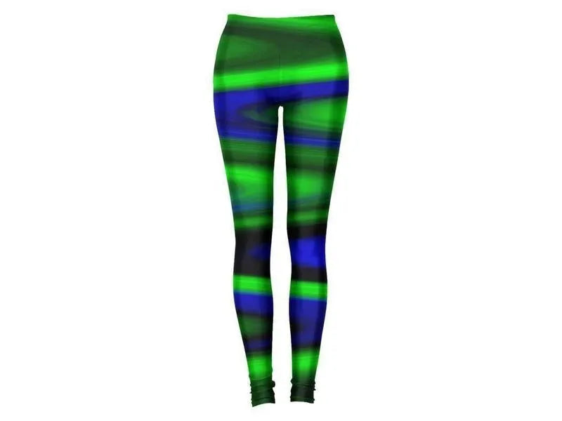 Leggings-MORE WAVY #1 Leggings-Blues & Greens-from COLORADDICTED.COM-