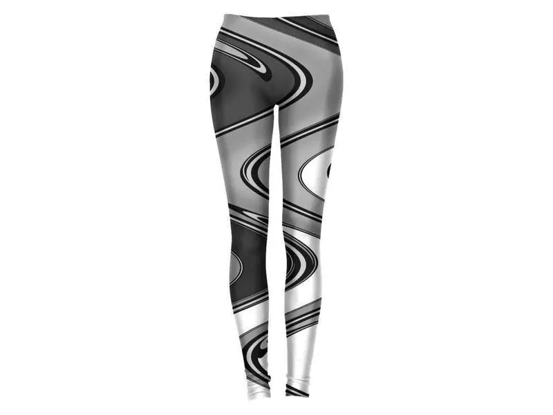 Leggings-MORE WAVY #2 Leggings-Grays & White-from COLORADDICTED.COM-