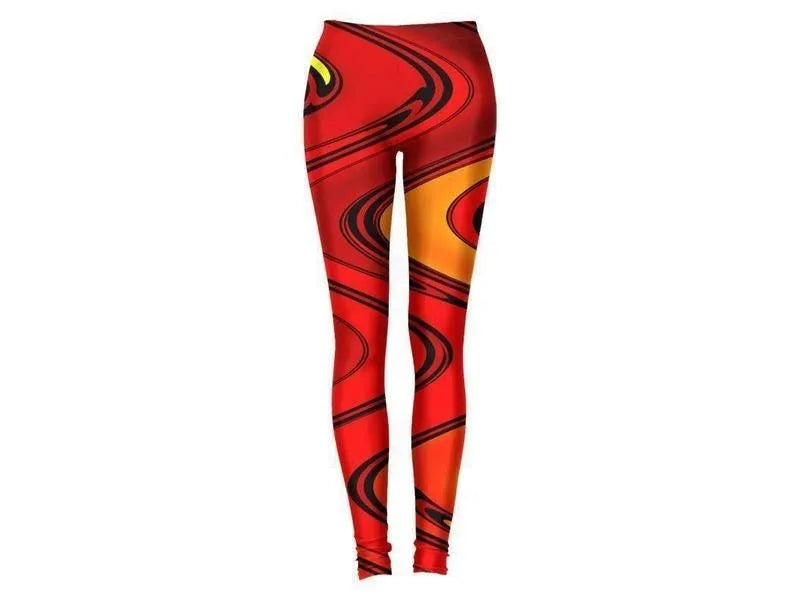 Leggings-MORE WAVY #2 Leggings-Reds & Oranges & Yellows-from COLORADDICTED.COM-
