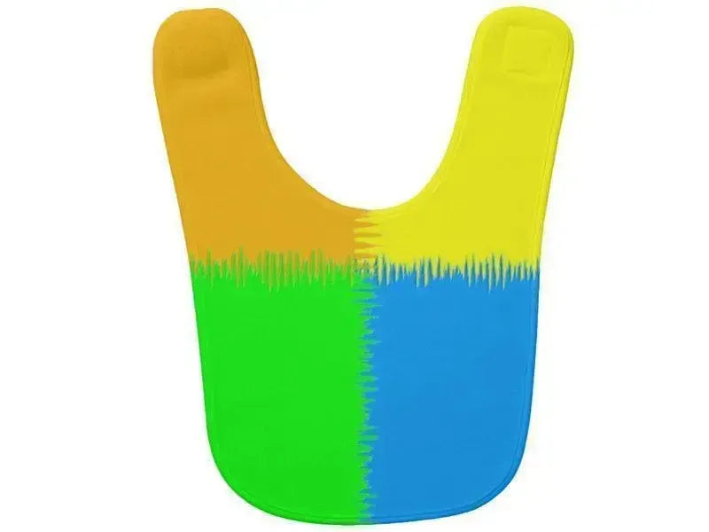 Baby Bibs-QUARTERS Baby Bibs-Orange, Blue, Green & Yellow-from COLORADDICTED.COM-