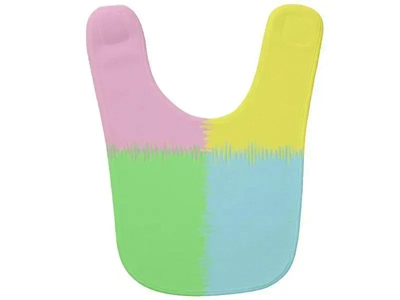 Baby Bibs-QUARTERS Baby Bibs-Pink, Light Blue, Light Green & Light Yellow-from COLORADDICTED.COM-