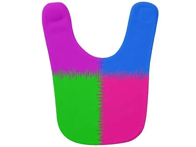 Baby Bibs-QUARTERS Baby Bibs-Purple, Fuchsia, Blue & Green-from COLORADDICTED.COM-