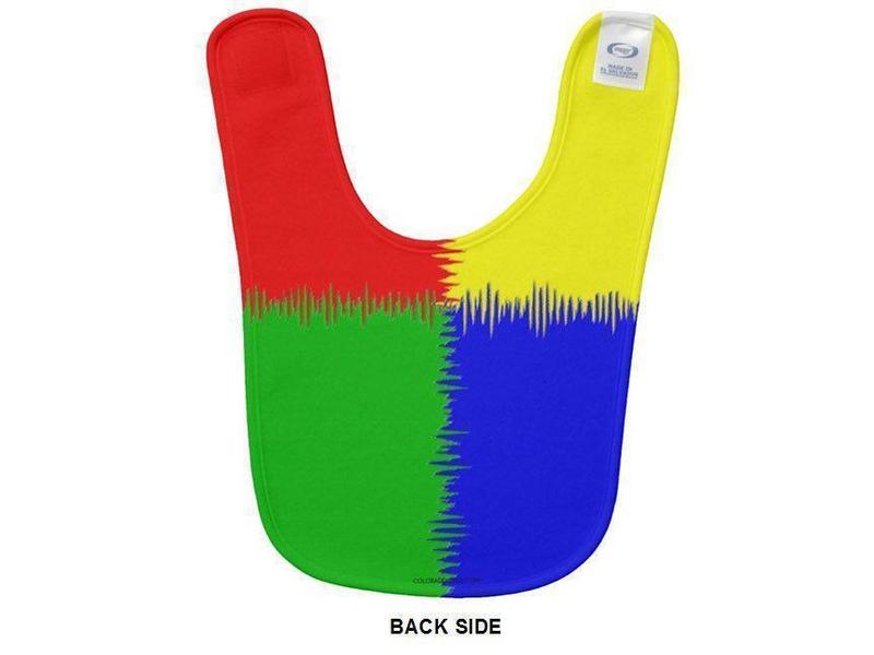 Baby Bibs-QUARTERS Baby Bibs-Red, Blue, Green & Yellow-from COLORADDICTED.COM-