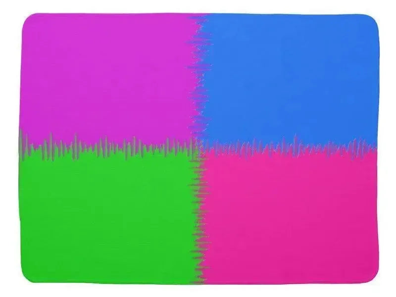 Baby Blankets-QUARTERS Baby Blankets-Purple, Fuchsia, Blue & Green-from COLORADDICTED.COM-