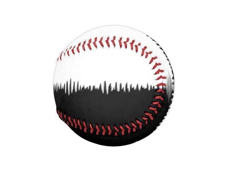 Baseballs-QUARTERS Baseballs-Black &amp; White-from COLORADDICTED.COM-