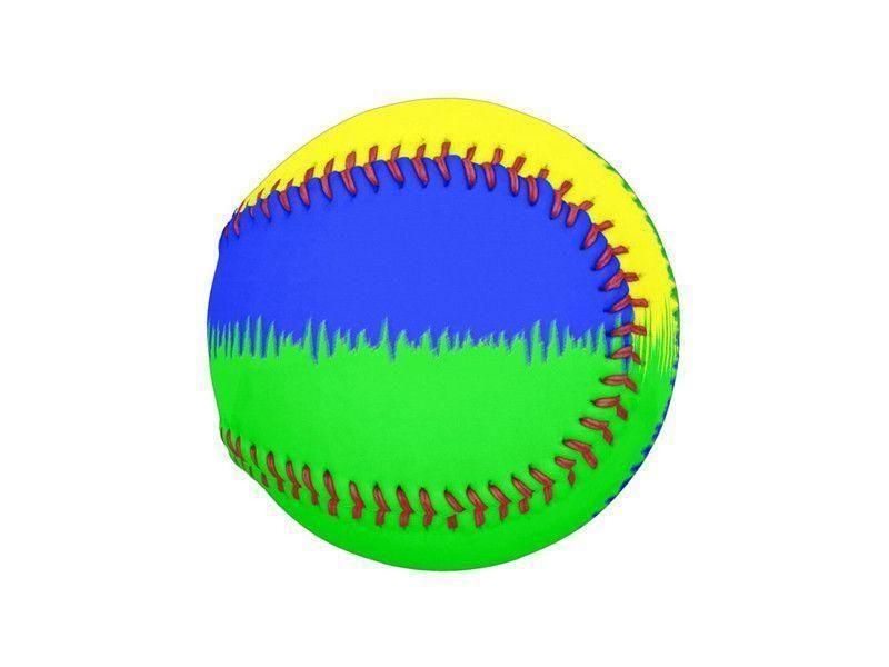 Baseballs-QUARTERS Baseballs-Blues &amp; Greens &amp; Yellow-from COLORADDICTED.COM-