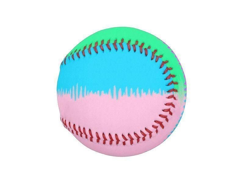 Baseballs-QUARTERS Baseballs-Pink &amp; Light Blue &amp; Light Green &amp; Light Purple-from COLORADDICTED.COM-
