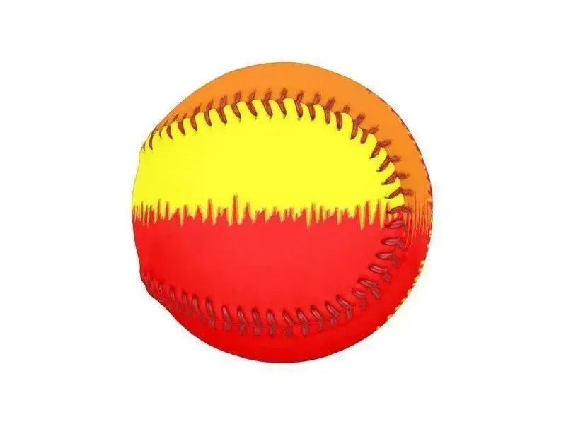 Baseballs-QUARTERS Baseballs-Reds & Orange & Yellow-from COLORADDICTED.COM-