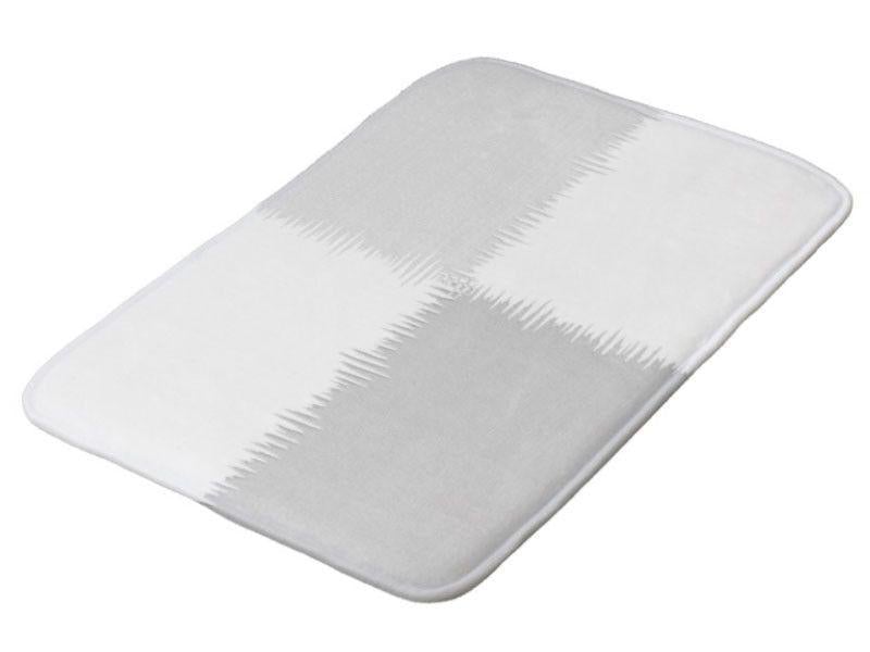 Bath Mats-QUARTERS Bath Mats-Grays &amp; White-from COLORADDICTED.COM-