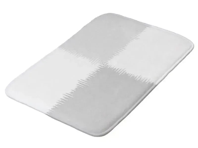 Bath Mats-QUARTERS Bath Mats-Grays & White-from COLORADDICTED.COM-