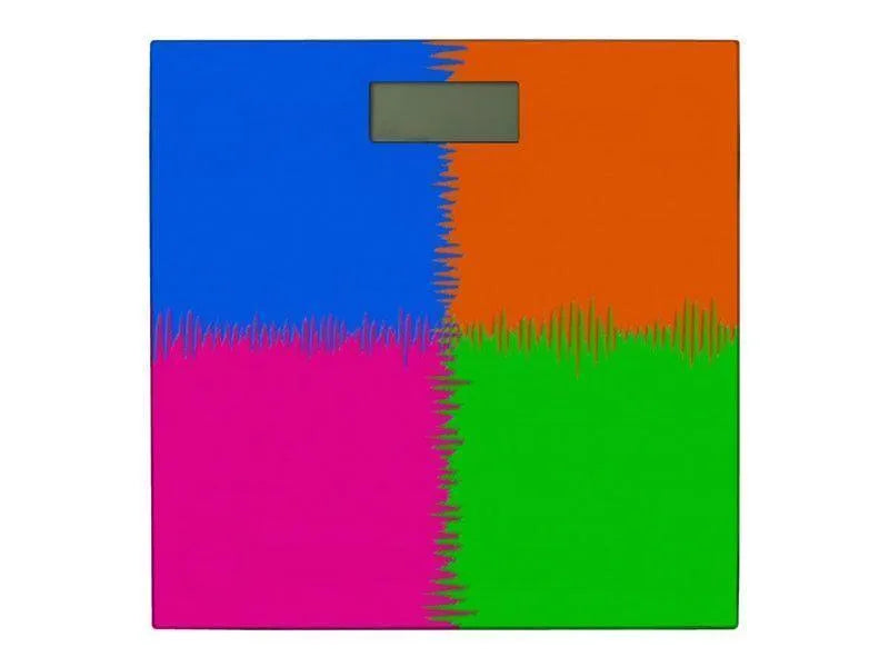 Bathroom Scales-QUARTERS Bathroom Scales-Orange, Fuchsia, Blue & Green-from COLORADDICTED.COM-