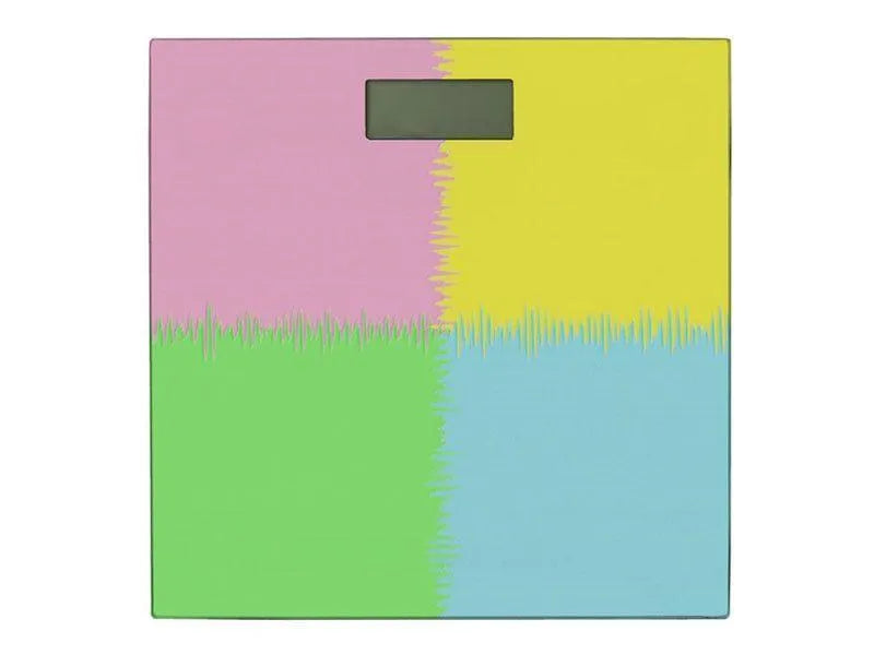 Bathroom Scales-QUARTERS Bathroom Scales-Pink, Light Blue, Light Green & Light Yellow-from COLORADDICTED.COM-