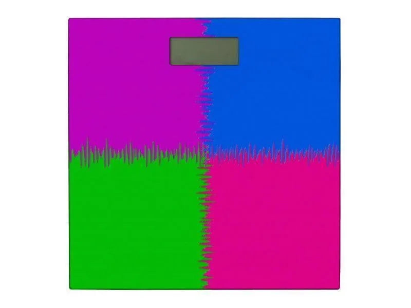 Bathroom Scales-QUARTERS Bathroom Scales-Purple, Fuchsia, Blue & Green-from COLORADDICTED.COM-