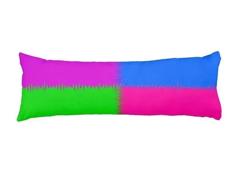 Body Pillows - Dakimakuras-QUARTERS Body Pillows - Dakimakuras-Purple & Fuchsia & Blue & Green-from COLORADDICTED.COM-