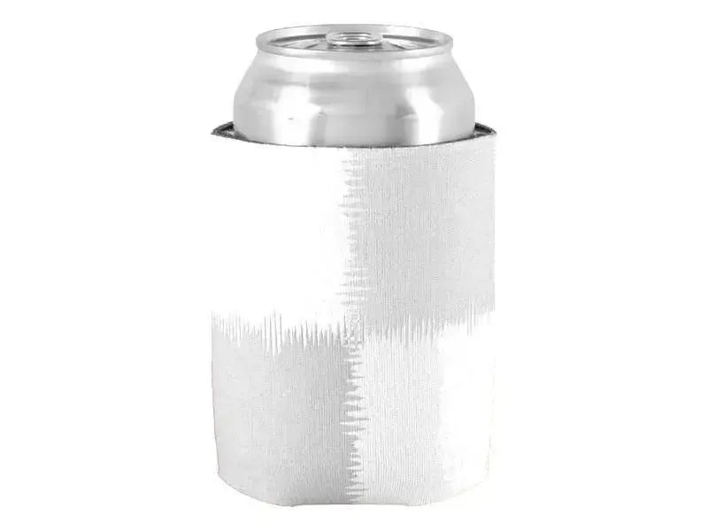 Can Cooler Sleeves – Can Koozies-QUARTERS Bottle & Can Cooler Sleeves – Bottle & Can Koozies-Grays & White-from COLORADDICTED.COM-